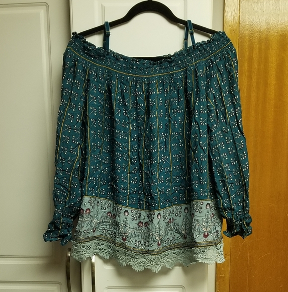 🍭Mason & Belle off shoulder print top with adjustable straps - Picture 10 of 10